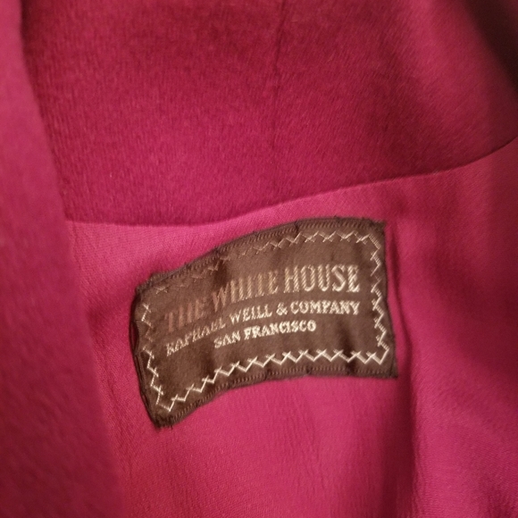 1950's Vintage Burgundy Swing Coat - Picture 6 of 7